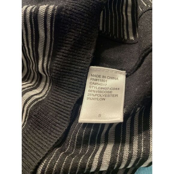 Revolve Bailey 44 Two Way Street‎ Top Women’s Small Sheer Stripe Black - Picture 6 of 8